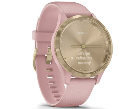 Смарт-часы Garmin vivomove 3S, Light Gold, Dust Rose, Silicone (010-02238-21), изображение 3