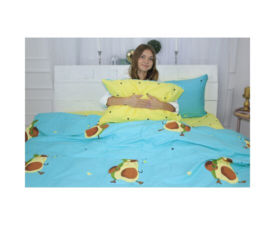 Постельное белье MirSon Сатин 22-1311Avocadotraveler 175 х 210 (2200004343808), изображение 6