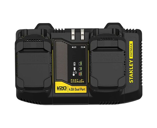 Зарядное устройство для аккумуляторов инструмента Stanley на 2 аккумулятора, 20V, исходящий ток 4A (SFMCB24)
