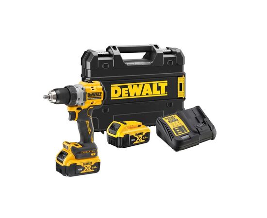 Шуруповерт DeWALT XR Li-Ion 18V 5Ah, 90 Нм, 0-650/0-2000 об/мин (DCD800P2T)