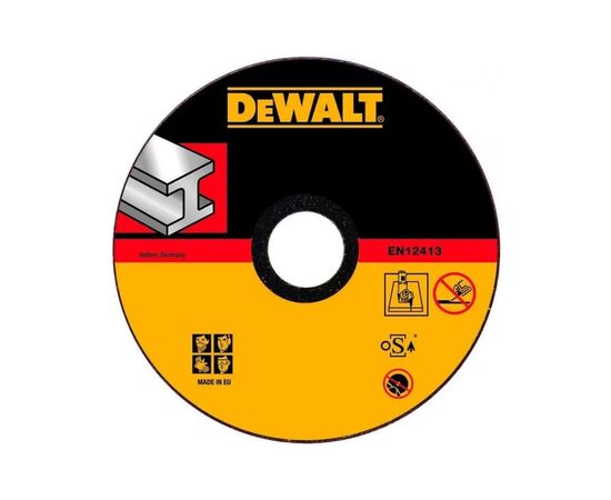 Круг отрезной DeWALT HIGH PERFORMANCE, нержавеющая сталь/листовой металл, 180х1.6х22.23 мм (DT42380Z)