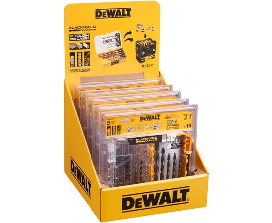 Набор сверл DeWALT по металлу EXTREME Black & Gold,HSS-G, 10 шт, tough case (DT20620), изображение 2 Набор сверл DeWALT по металлу EXTREME Black & Gold,HSS-G, 10 шт, tough case (DT20620), изображение 2