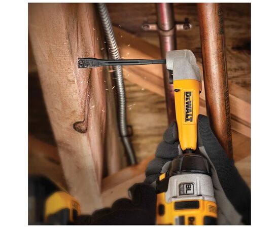 Сверло DeWALT по дереву перовое EXTREME IMPACT 1/4 дюйма, d=25 мм, L общ.= 152 мм, 1 шт. (DT4771), изображение 2 Сверло DeWALT по дереву перовое EXTREME IMPACT 1/4 дюйма, d=25 мм, L общ.= 152 мм, 1 шт. (DT4771), изображение 2