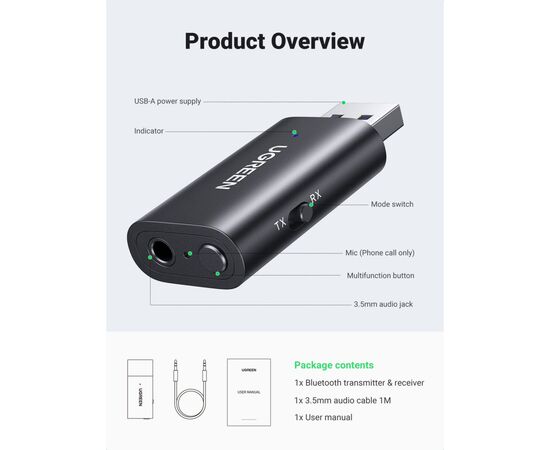 Звуковая плата Ugreen CM523 (60300), изображение 6 Звуковая плата Ugreen CM523 (60300), изображение 6