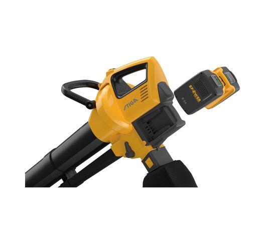 Пылесос садовый Stiga 20V, 2х4Ah, 0.6 кВт, 45л. (VS100eKit), изображение 6 Пылесос садовый Stiga 20V, 2х4Ah, 0.6 кВт, 45л. (VS100eKit), изображение 6