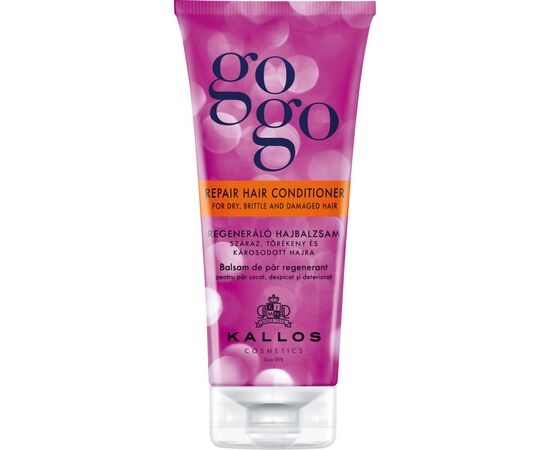 Кондиционер для волос Kallos Cosmetics Gogo Восстанавливающий для сухих, ломких и поврежденных волос 200 мл (5998889507459)