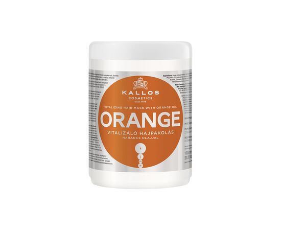 Маска для волос Kallos Cosmetics Orange Укрепляющая с маслом апельсина 1000 мл (5998889516970)