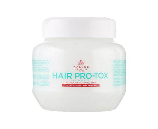 Маска для волосся Kallos Cosmetics Hair Pro-Tox Відновлювальна з кератином, колагеном і гіалуроновою кислотою 275 мл (5998889515942)
