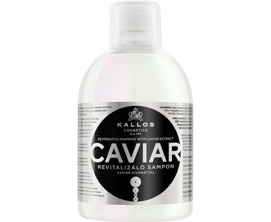 Шампунь Kallos Cosmetics Caviar Тонизирующий с экстрактом черной икры 1000 мл (5998889512422)