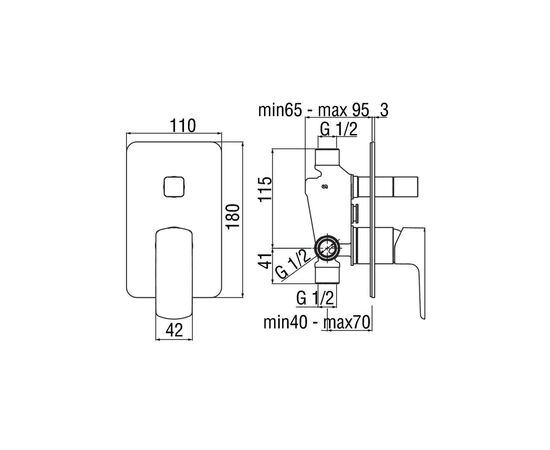 Смеситель NOBILI VV103100CR, изображение 2 Смеситель NOBILI VV103100CR, изображение 2