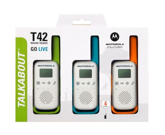 Портативная рация Motorola TALKABOUT T42 Triple Pack (B4P00811MDKMAW), изображение 12 Портативная рация Motorola TALKABOUT T42 Triple Pack (B4P00811MDKMAW), изображение 12