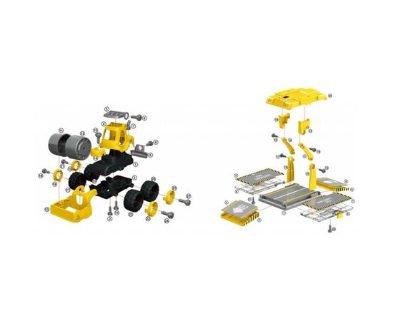 Конструктор Diy Spatial Creativity Набор Бетономешалка и Каток (CJ-1614190), изображение 4 Конструктор Diy Spatial Creativity Набор Бетономешалка и Каток (CJ-1614190), изображение 4