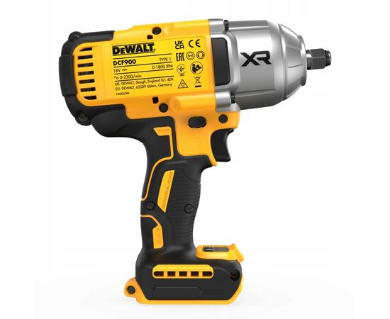 Гайковерт DeWALT ударный, 18V XR Li-lon, 1396 Нм, TSTAK (без АКБ и ЗУ) (DCF900NT), изображение 5 Гайковерт DeWALT ударный, 18V XR Li-lon, 1396 Нм, TSTAK (без АКБ и ЗУ) (DCF900NT), изображение 5