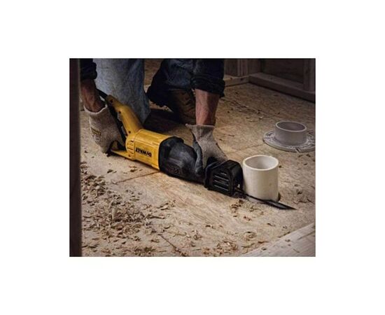 Сабельная пила DeWALT 1100 Вт, 0 - 2800 ход/мин, величина хода 29 мм, 3.5 кг, кейс (DWE305PK), изображение 7 Сабельная пила DeWALT 1100 Вт, 0 - 2800 ход/мин, величина хода 29 мм, 3.5 кг, кейс (DWE305PK), изображение 7