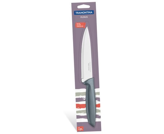 Кухонный нож Tramontina Plenus Grey Chef 152 мм (23426/166)