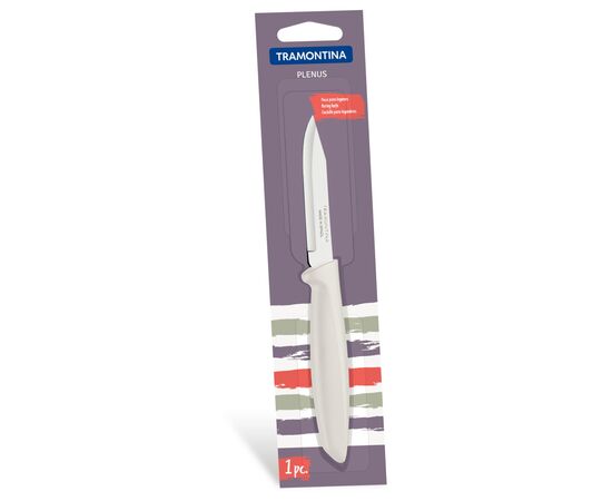 Кухонный нож Tramontina Plenus Light Grey Vegetable 76 мм (23420/133), изображение 3 Кухонный нож Tramontina Plenus Light Grey Vegetable 76 мм (23420/133), изображение 3