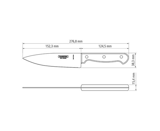 Кухонный нож Tramontina Polywood 152 мм Червоне Дерево (21131/176), изображение 2 Кухонный нож Tramontina Polywood 152 мм Червоне Дерево (21131/176), изображение 2