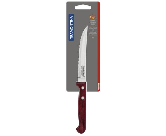 Кухонный нож Tramontina Polywood Steak 127 мм Червоне Дерево (21122/175), изображение 2