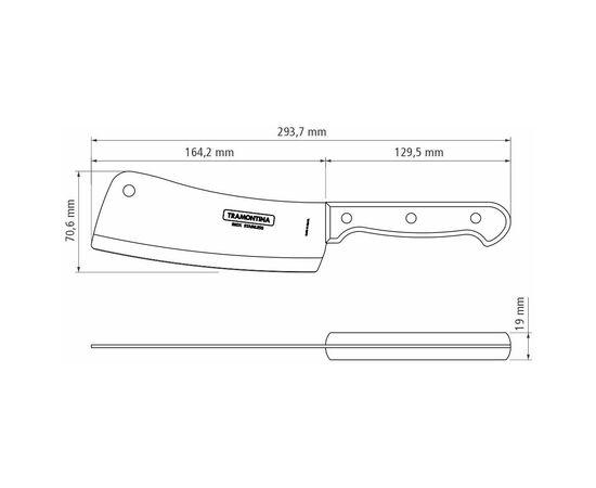 Кухонний ніж Tramontina Polywood 15 см Червоне Дерево (21134/176), зображення 3 Кухонний ніж Tramontina Polywood 15 см Червоне Дерево (21134/176), зображення 3