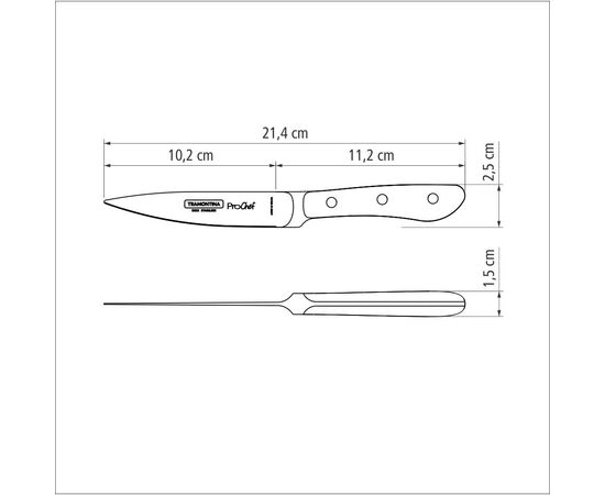 Кухонный нож Tramontina Prochef 102 мм (24160/004), изображение 6 Кухонный нож Tramontina Prochef 102 мм (24160/004), изображение 6