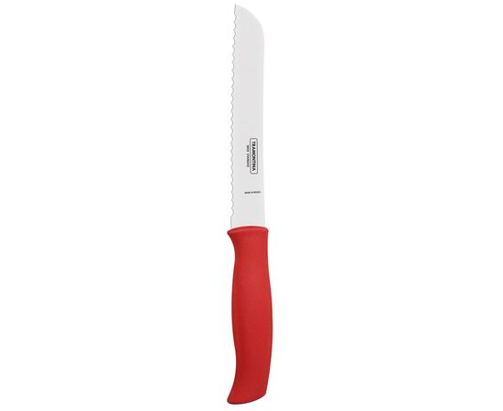Кухонный нож Tramontina Soft Plus Red Bread 178 мм (23662/177), изображение 3 Кухонный нож Tramontina Soft Plus Red Bread 178 мм (23662/177), изображение 3