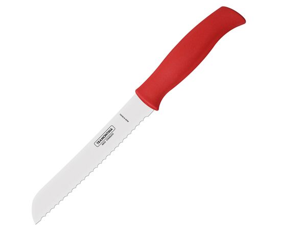 Кухонный нож Tramontina Soft Plus Red Bread 178 мм (23662/177)