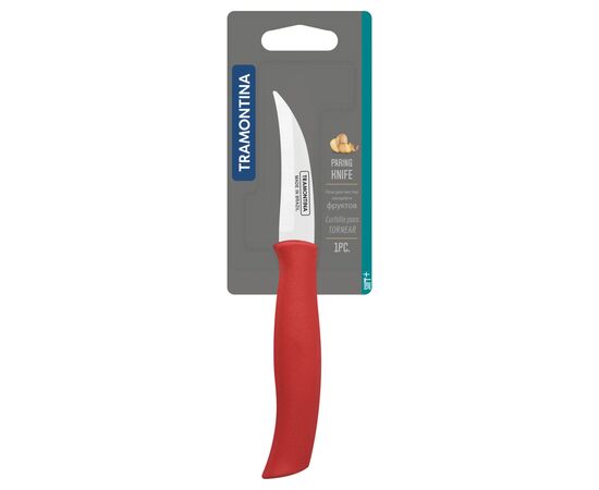 Кухонный нож Tramontina Soft Plus Red 76 мм (23659/173), изображение 5 Кухонный нож Tramontina Soft Plus Red 76 мм (23659/173), изображение 5
