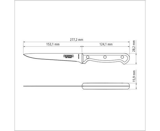 Кухонный нож Tramontina Ultracorte Bone 152 мм (23853/106), изображение 5 Кухонный нож Tramontina Ultracorte Bone 152 мм (23853/106), изображение 5