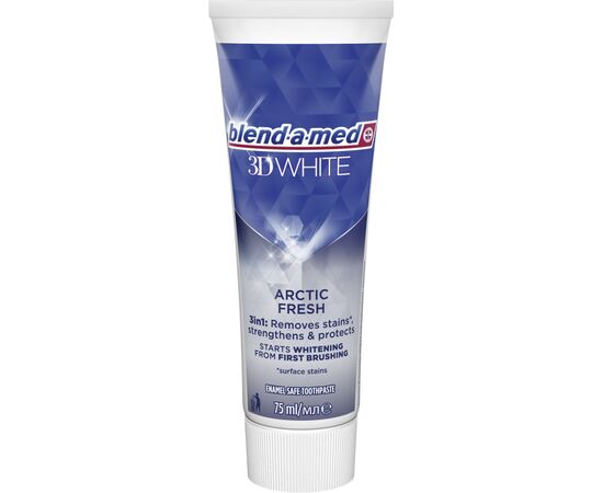 Зубная паста Blend-a-med 3D White Арктическая свежесть 75 мл (8006540793039), изображение 3 Зубная паста Blend-a-med 3D White Арктическая свежесть 75 мл (8006540793039), изображение 3
