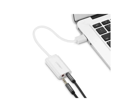 Звуковая плата Ugreen US205 white (30143), изображение 2 Звуковая плата Ugreen US205 white (30143), изображение 2