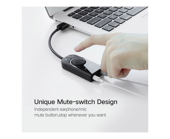 Звуковая плата Ugreen CM129 black (40964), изображение 4 Звуковая плата Ugreen CM129 black (40964), изображение 4