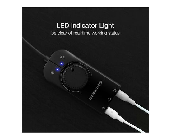 Звуковая плата Ugreen CM129 black (40964), изображение 5 Звуковая плата Ugreen CM129 black (40964), изображение 5