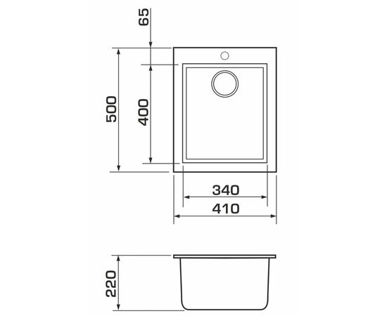 Мойка кухонная GRANADO CADIZ white (gr2305), изображение 6 Мойка кухонная GRANADO CADIZ white (gr2305), изображение 6