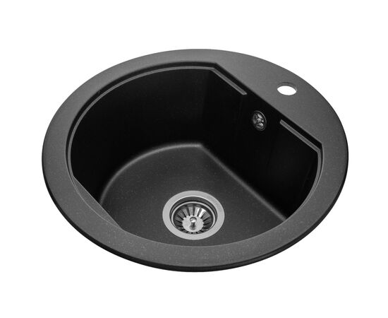 Мойка кухонная GRANADO LUGO black shine (gr2801), изображение 2 Мойка кухонная GRANADO LUGO black shine (gr2801), изображение 2