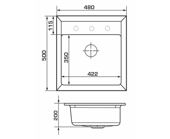 Мойка кухонная GRANADO MERIDA white (gr0305), изображение 6 Мойка кухонная GRANADO MERIDA white (gr0305), изображение 6