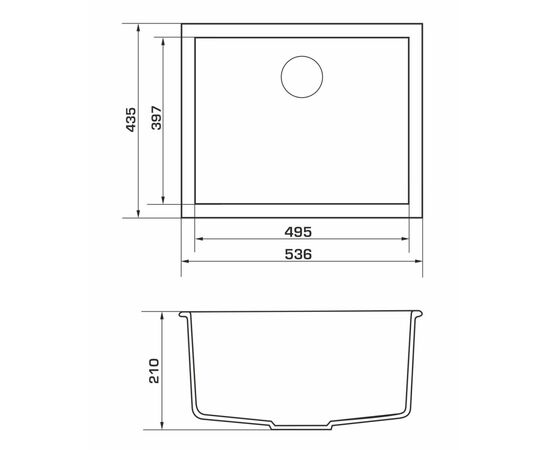 Мойка кухонная GRANADO UNDER TOP MAX grafito (gr3009), изображение 6