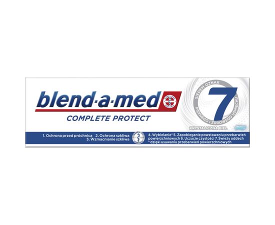 Зубная паста Blend-a-med Complete Protect 7 Кристальная белизна 75 мл (8001090716705), изображение 2 Зубная паста Blend-a-med Complete Protect 7 Кристальная белизна 75 мл (8001090716705), изображение 2