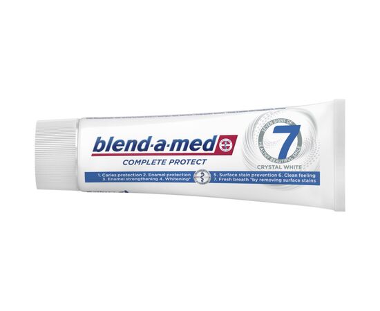 Зубная паста Blend-a-med Complete Protect 7 Кристальная белизна 75 мл (8001090716705), изображение 3 Зубная паста Blend-a-med Complete Protect 7 Кристальная белизна 75 мл (8001090716705), изображение 3