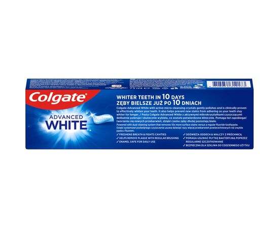 Зубная паста Colgate Комплексное отбеливание 75 мл (8718951312173), изображение 5 Зубная паста Colgate Комплексное отбеливание 75 мл (8718951312173), изображение 5
