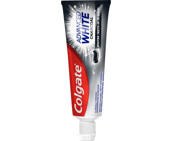Зубная паста Colgate Advanced White Charcoal Отбеливающая с углем 75 мл (8718951253827), изображение 2