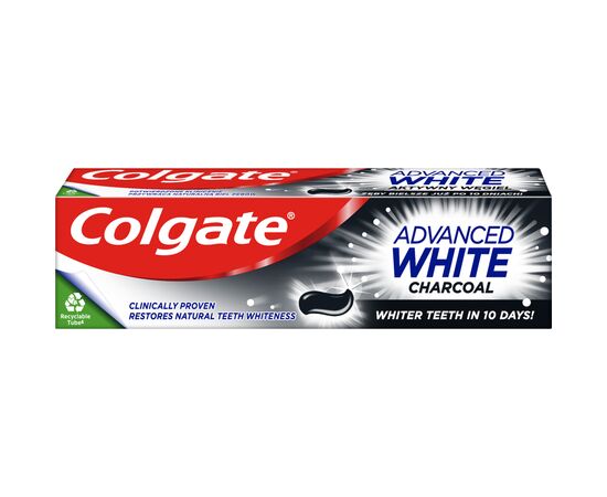 Зубная паста Colgate Advanced White Charcoal Отбеливающая с углем 75 мл (8718951253827), изображение 3