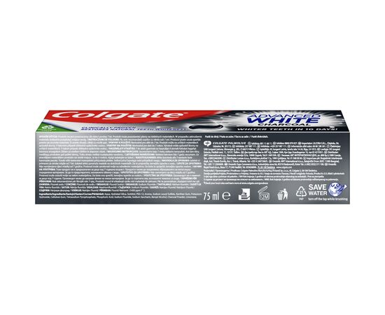 Зубная паста Colgate Advanced White Charcoal Отбеливающая с углем 75 мл (8718951253827), изображение 4