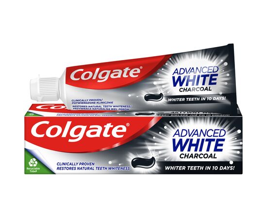 Зубна паста Colgate Advanced White Charcoal Відбілювальна з вугіллям 75 мл (8718951253827)