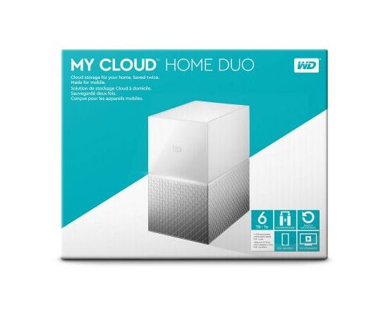 NAS 3.5" 6TB My Cloud Home Duo WD (WDBMUT0060JWT-EESN), изображение 10 NAS 3.5" 6TB My Cloud Home Duo WD (WDBMUT0060JWT-EESN), изображение 10