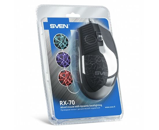 Мышка Sven RX-70 Black, изображение 12 Мышка Sven RX-70 Black, изображение 12