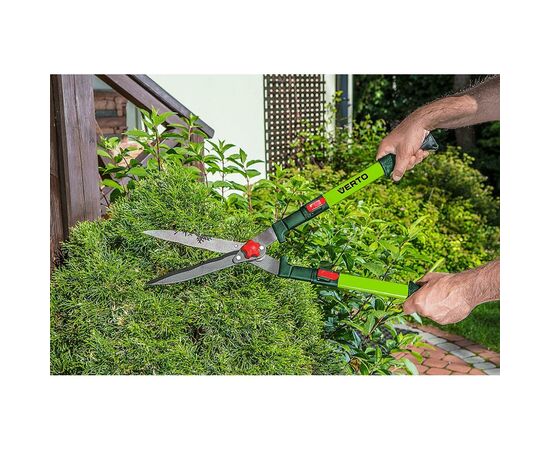 Ножницы садовые Verto для огорожі хвилясті телескопічні (15G312), изображение 2 Ножницы садовые Verto для огорожі хвилясті телескопічні (15G312), изображение 2