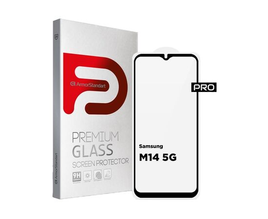 Стекло защитное Armorstandart Pro Samsung M14 5G (M146) Black (ARM66667)