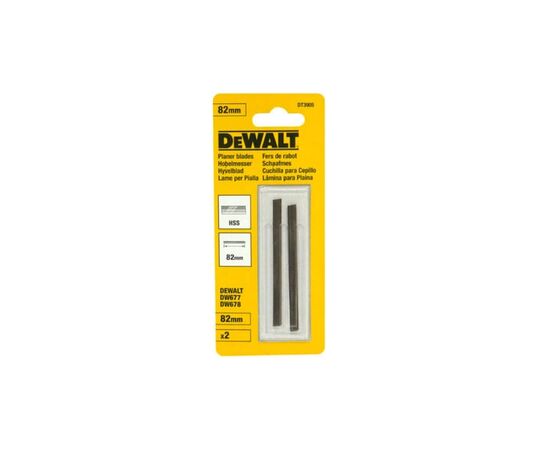Ніж змінний DeWALT для рубанка HSS, 82 мм, 1 пара. (DT3905)