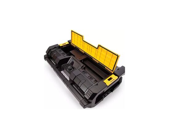 Зарядное устройство для аккумуляторов инструмента DeWALT TOUGHSYSTEM с радиоприемником, колонки 40 Вт, 2 саббуфера, Aux 3,5 мм (DWST1-75659), изображение 2 Зарядное устройство для аккумуляторов инструмента DeWALT TOUGHSYSTEM с радиоприемником, колонки 40 Вт, 2 саббуфера, Aux 3,5 мм (DWST1-75659), изображение 2