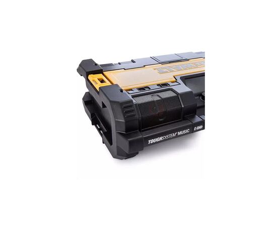 Зарядное устройство для аккумуляторов инструмента DeWALT TOUGHSYSTEM с радиоприемником, колонки 40 Вт, 2 саббуфера, Aux 3,5 мм (DWST1-75659), изображение 3 Зарядное устройство для аккумуляторов инструмента DeWALT TOUGHSYSTEM с радиоприемником, колонки 40 Вт, 2 саббуфера, Aux 3,5 мм (DWST1-75659), изображение 3